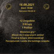 Plakat: Nocny turniej siatkówki CS Szamotuły Cup 2021